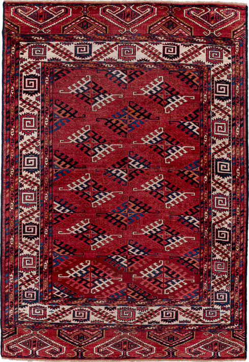 Vintage Bokara Area Rug (4' x 5')